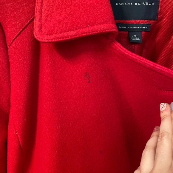 Banana Republic Red Coat - Picture 8 of 11